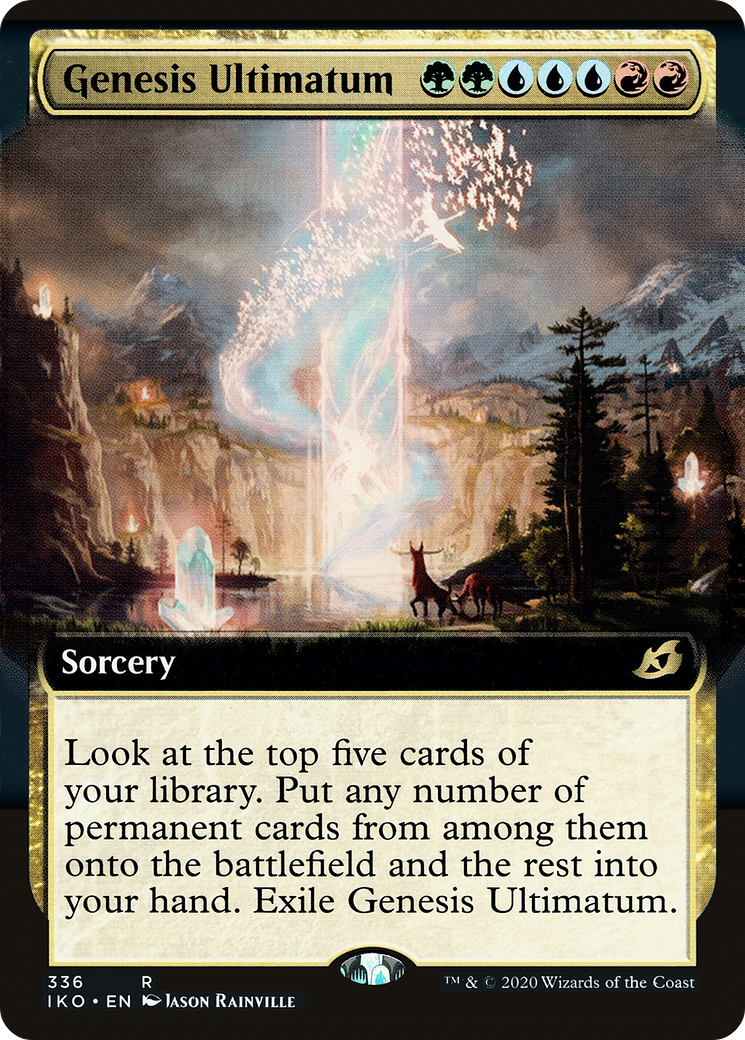 Genesis Ultimatum (IKO-336) - Ikoria: Lair of Behemoths: (Extended Art) Foil - Premium MTG Single from Wizards of the Coast - Just $6.05! Shop now at Game Crave Tournament Store