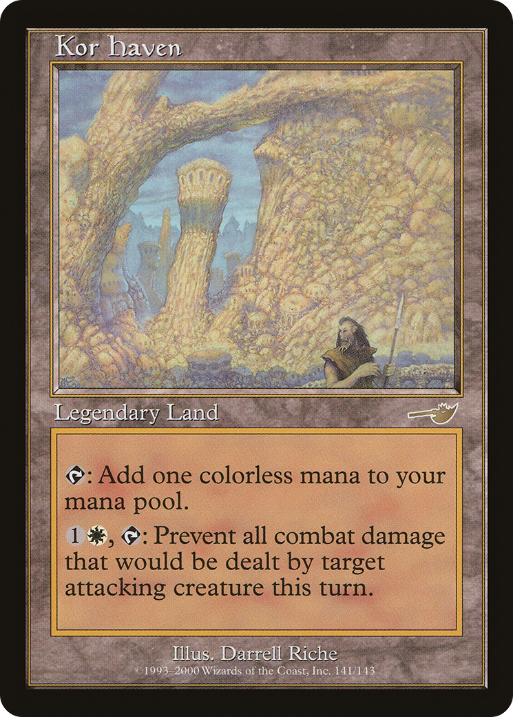 Kor Haven (NEM-141) - Nemesis - Premium MTG Single from Wizards of the Coast - Just $9.18! Shop now at Game Crave Tournament Store
