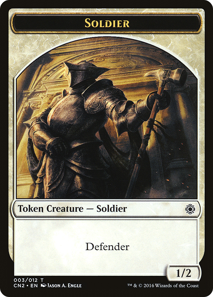 Soldier (TCN2-003) - Conspiracy: Take the Crown Tokens - Premium MTG Single from Wizards of the Coast - Just $0.08! Shop now at Game Crave Tournament Store