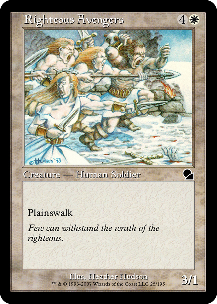 Righteous Avengers (ME1-025) - Masters Edition - Premium MTG Single from Wizards of the Coast - Just $0! Shop now at Game Crave Tournament Store