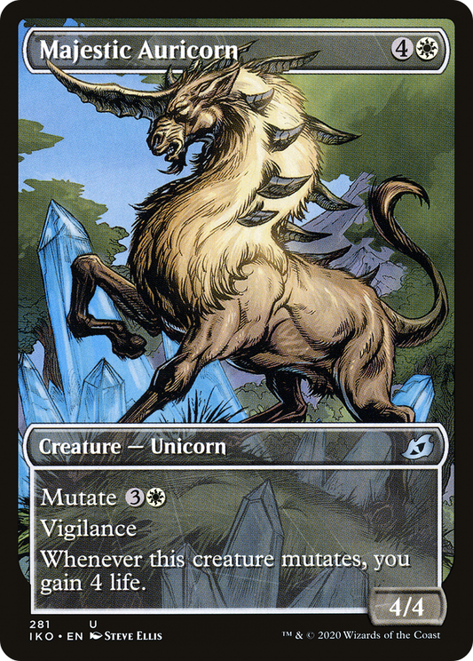 Majestic Auricorn (IKO-281) - Ikoria: Lair of Behemoths: (Showcase) - Premium MTG Single from Wizards of the Coast - Just $0.25! Shop now at Game Crave Tournament Store