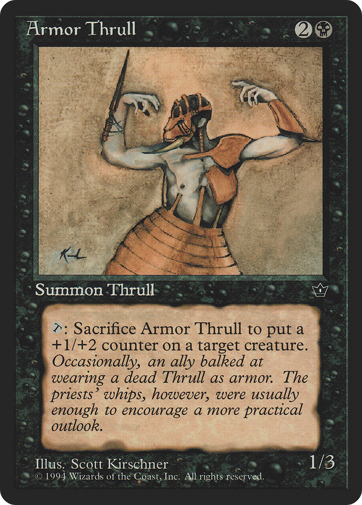 Armor Thrull (FEM-33D) - Fallen Empires - Premium MTG Single from Wizards of the Coast - Just $0.08! Shop now at Game Crave Tournament Store