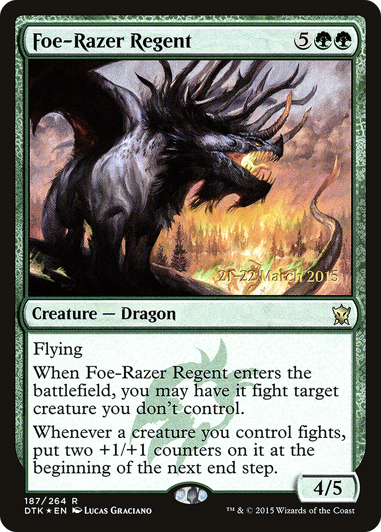 Foe-Razer Regent (PDTK-187S) - Dragons of Tarkir Promos Foil - Premium MTG Single from Wizards of the Coast - Just $0.26! Shop now at Game Crave Tournament Store