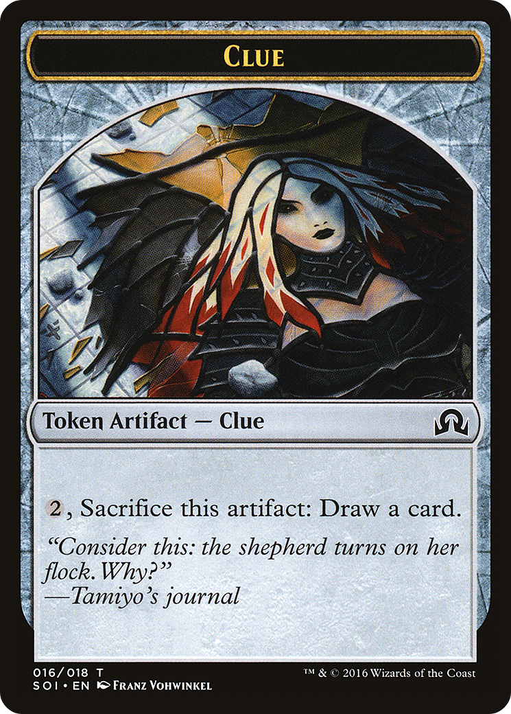 Clue (TSOI-016) - Shadows over Innistrad Tokens - Premium MTG Single from Wizards of the Coast - Just $0.08! Shop now at Game Crave Tournament Store