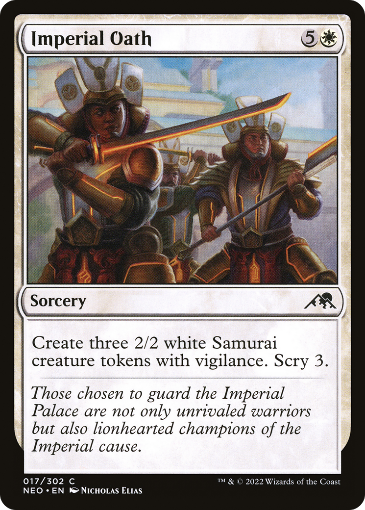 Imperial Oath (NEO-017) - Kamigawa: Neon Dynasty Foil - Premium MTG Single from Wizards of the Coast - Just $0.25! Shop now at Game Crave Tournament Store