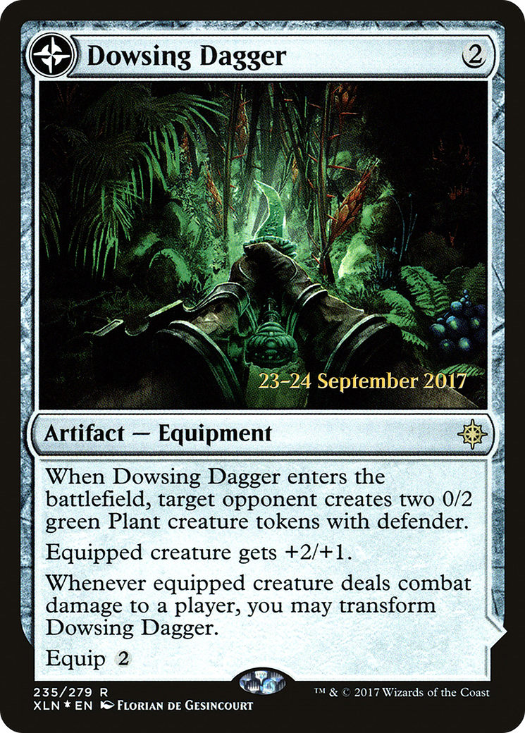 Dowsing Dagger // Lost Vale (PXLN-235S) - Ixalan Promos: (compasslanddfc) Foil - Premium MTG Single from Wizards of the Coast - Just $2.25! Shop now at Game Crave Tournament Store