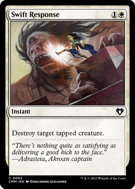 Swift Response (CMM-064) - Commander Masters - Premium MTG Single from Wizards of the Coast - Just $0.08! Shop now at Game Crave Tournament Store