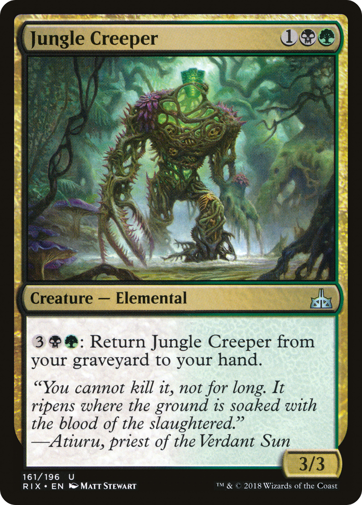 Jungle Creeper (RIX-161) - Rivals of Ixalan Foil - Premium MTG Single from Wizards of the Coast - Just $0.08! Shop now at Game Crave Tournament Store