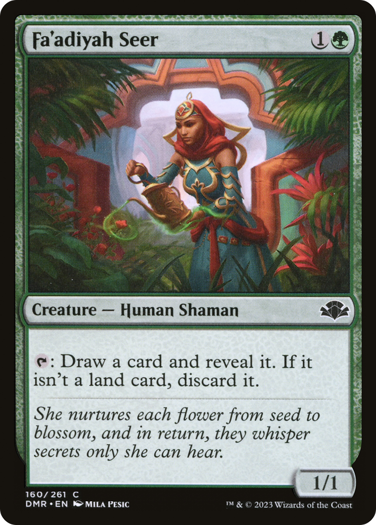 Fa'adiyah Seer (DMR-160) - Dominaria Remastered Foil - Premium MTG Single from Wizards of the Coast - Just $0.25! Shop now at Game Crave Tournament Store