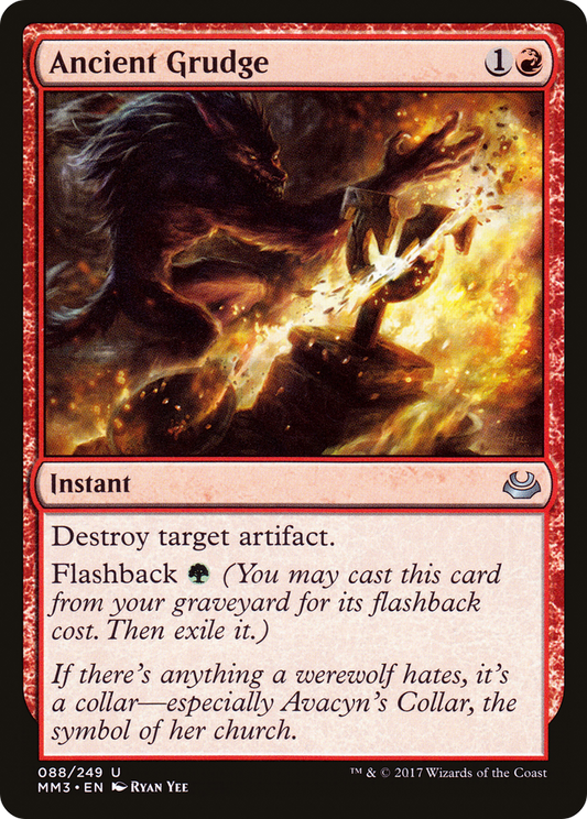 Ancient Grudge (MM3-088) - Modern Masters 2017 Foil - Premium MTG Single from Wizards of the Coast - Just $0.23! Shop now at Game Crave Tournament Store
