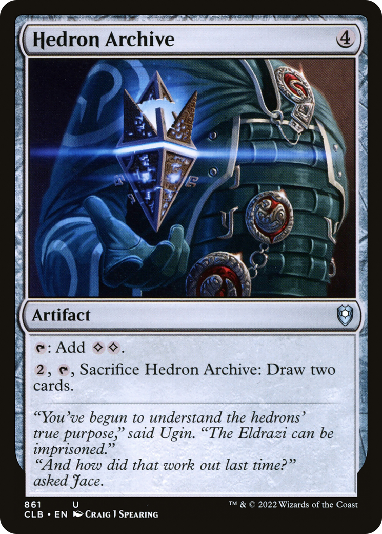 Hedron Archive (CLB-861) - Commander Legends: Battle for Baldur's Gate - Premium MTG Single from Wizards of the Coast - Just $0.25! Shop now at Game Crave Tournament Store