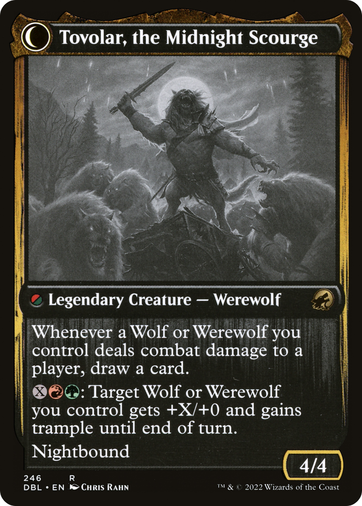Tovolar, Dire Overlord // Tovolar, the Midnight Scourge (DBL-246) - Innistrad: Double Feature: (Double Faced Transform) - Premium MTG Single from Wizards of the Coast - Just $0.40! Shop now at Game Crave Tournament Store