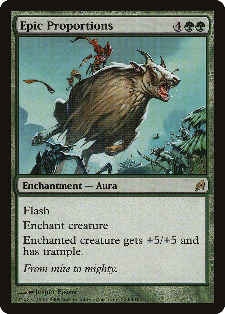 Epic Proportions (LRW-209) - Lorwyn - Premium MTG Single from Wizards of the Coast - Just $0.09! Shop now at Game Crave Tournament Store