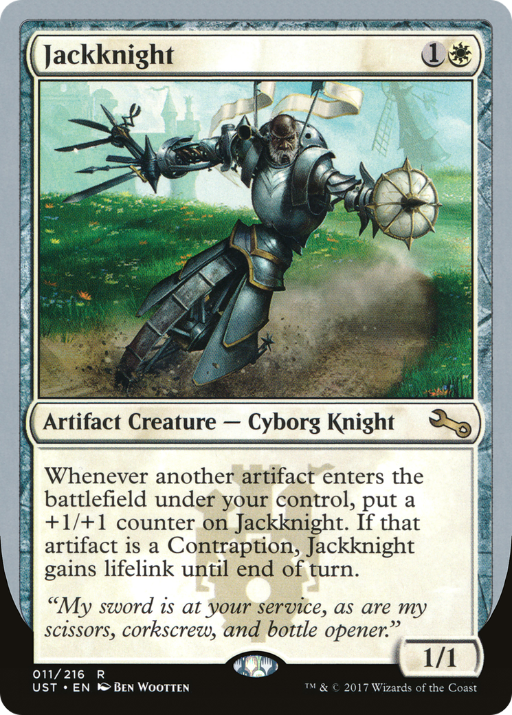 Jackknight (UST-011) - Unstable - Premium MTG Single from Wizards of the Coast - Just $0.08! Shop now at Game Crave Tournament Store