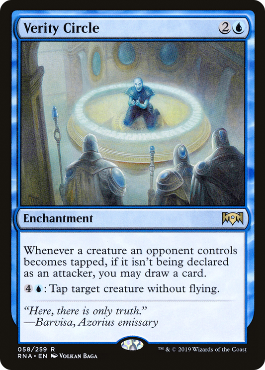 Verity Circle (RNA-058) - Ravnica Allegiance Foil - Premium MTG Single from Wizards of the Coast - Just $4.10! Shop now at Game Crave Tournament Store
