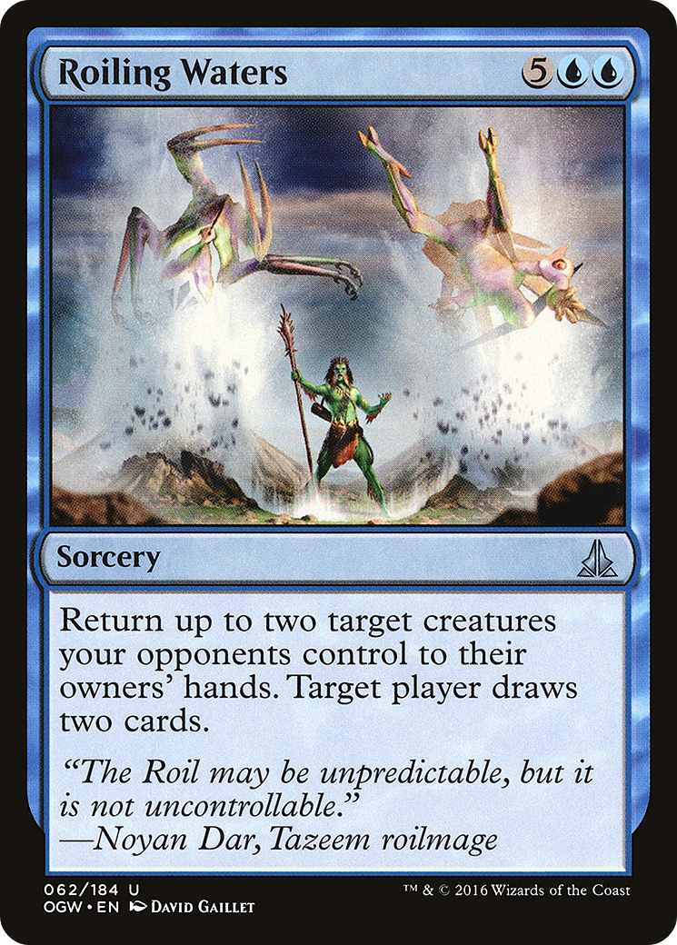Roiling Waters (OGW-062) - Oath of the Gatewatch - Premium MTG Single from Wizards of the Coast - Just $0.08! Shop now at Game Crave Tournament Store