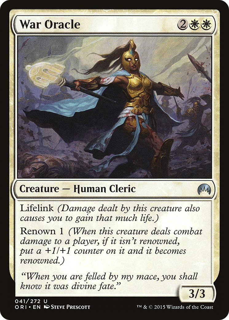 War Oracle (ORI-041) - Magic Origins Foil - Premium MTG Single from Wizards of the Coast - Just $0.08! Shop now at Game Crave Tournament Store