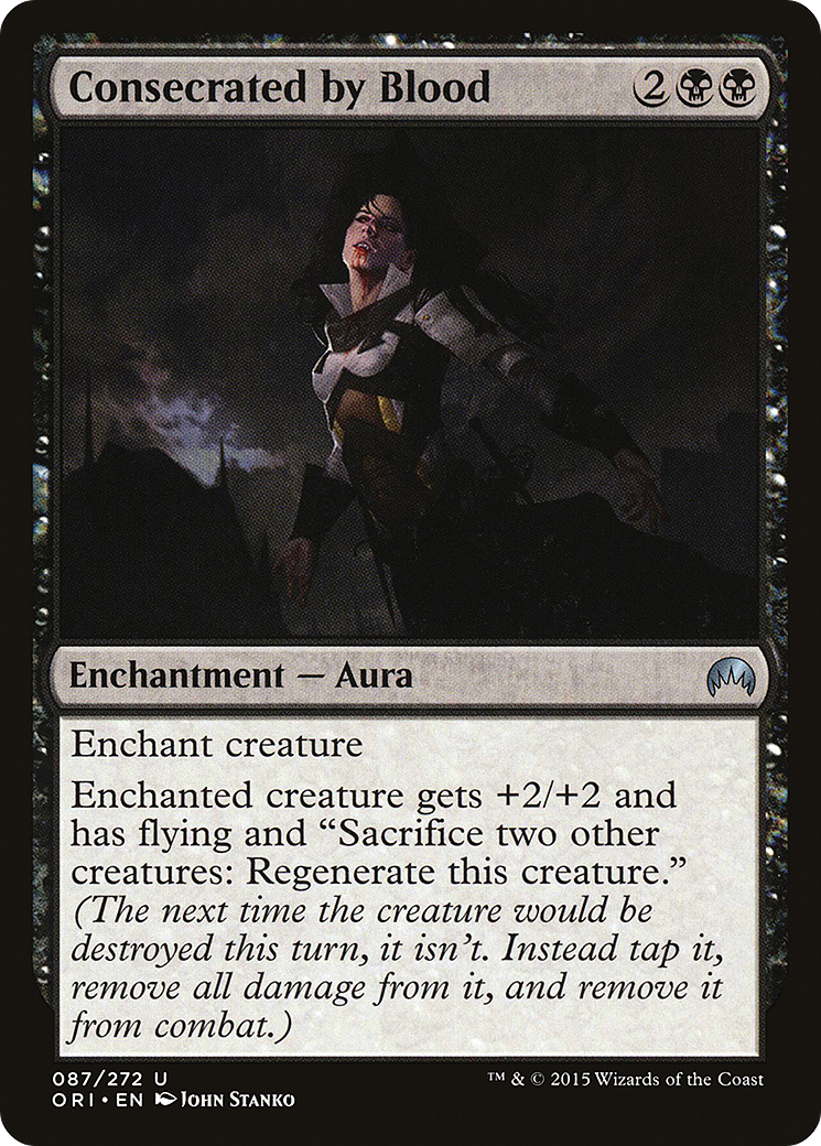 Consecrated by Blood (ORI-087) - Magic Origins Foil - Premium MTG Single from Wizards of the Coast - Just $0.08! Shop now at Game Crave Tournament Store