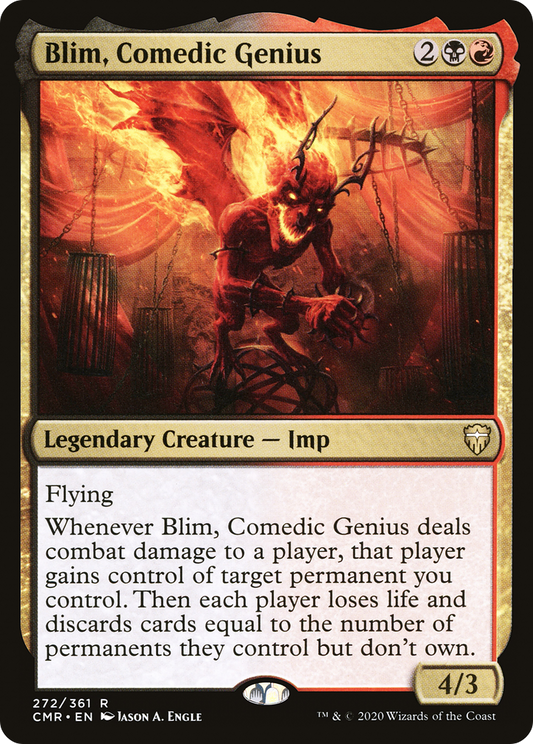 Blim, Comedic Genius (CMR-272) - Commander Legends Foil - Premium MTG Single from Wizards of the Coast - Just $0.08! Shop now at Game Crave Tournament Store