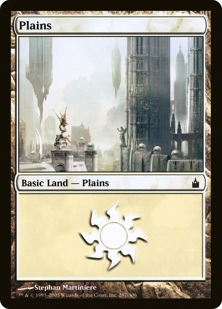 Plains (RAV-287) - Ravnica: City of Guilds - Premium MTG Single from Wizards of the Coast - Just $0.08! Shop now at Game Crave Tournament Store