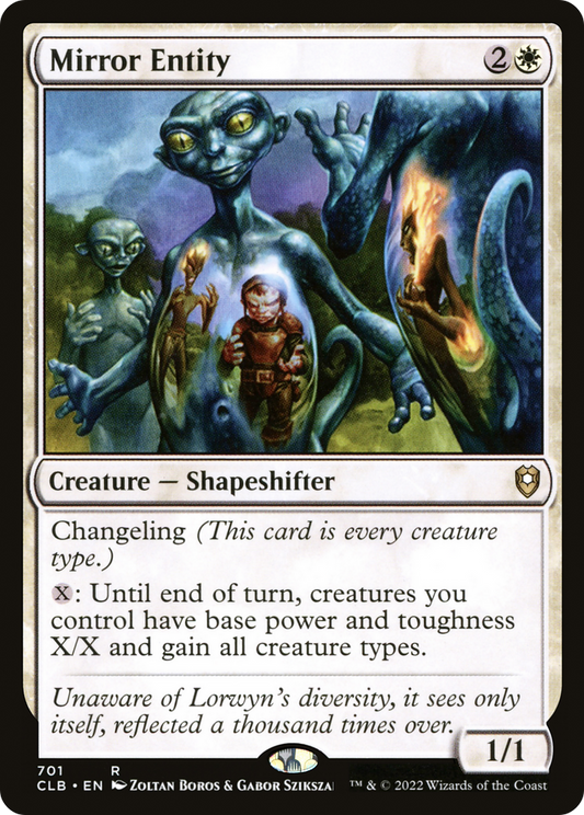 Mirror Entity (CLB-701) - Commander Legends: Battle for Baldur's Gate - Premium MTG Single from Wizards of the Coast - Just $0.19! Shop now at Game Crave Tournament Store