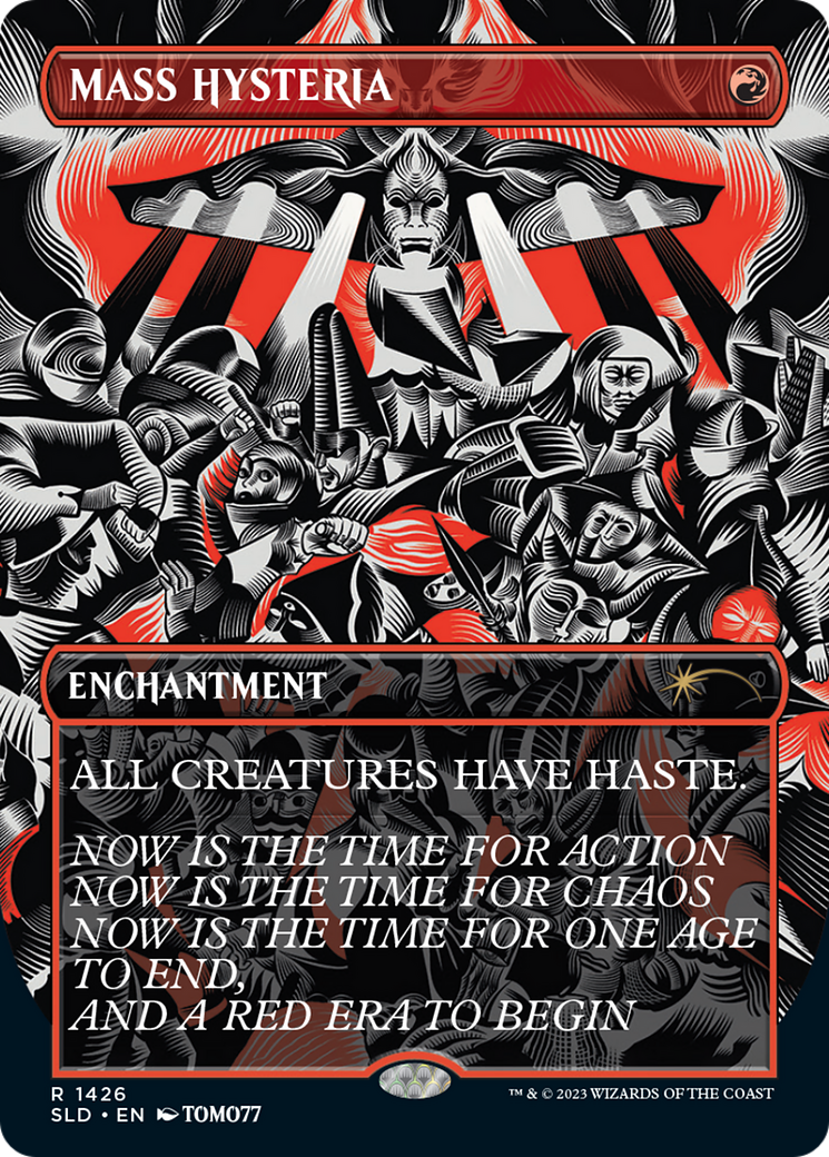 Mass Hysteria (SLD-1426) - Secret Lair Drop: (Full Art) - Premium MTG Single from Wizards of the Coast - Just $8.82! Shop now at Game Crave Tournament Store