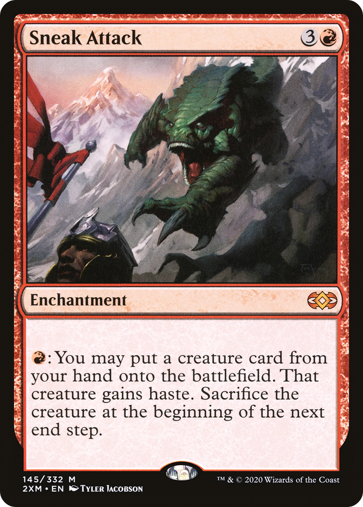 Sneak Attack (2XM-145) - Double Masters - Premium MTG Single from Wizards of the Coast - Just $1.24! Shop now at Game Crave Tournament Store