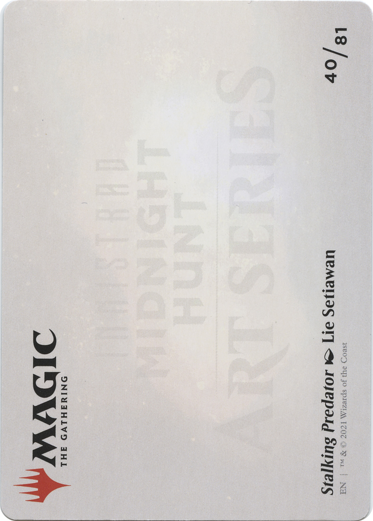 Stalking Predator // Stalking Predator (AMID-040) - Midnight Hunt Art Series (Borderless) - Premium MTG Single from Wizards of the Coast - Just $0! Shop now at Game Crave Tournament Store
