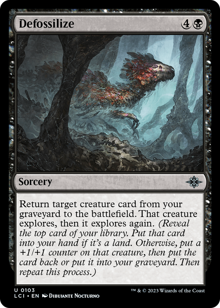 Defossilize (LCI-103) - The Lost Caverns of Ixalan - Premium MTG Single from Wizards of the Coast - Just $0.21! Shop now at Game Crave Tournament Store