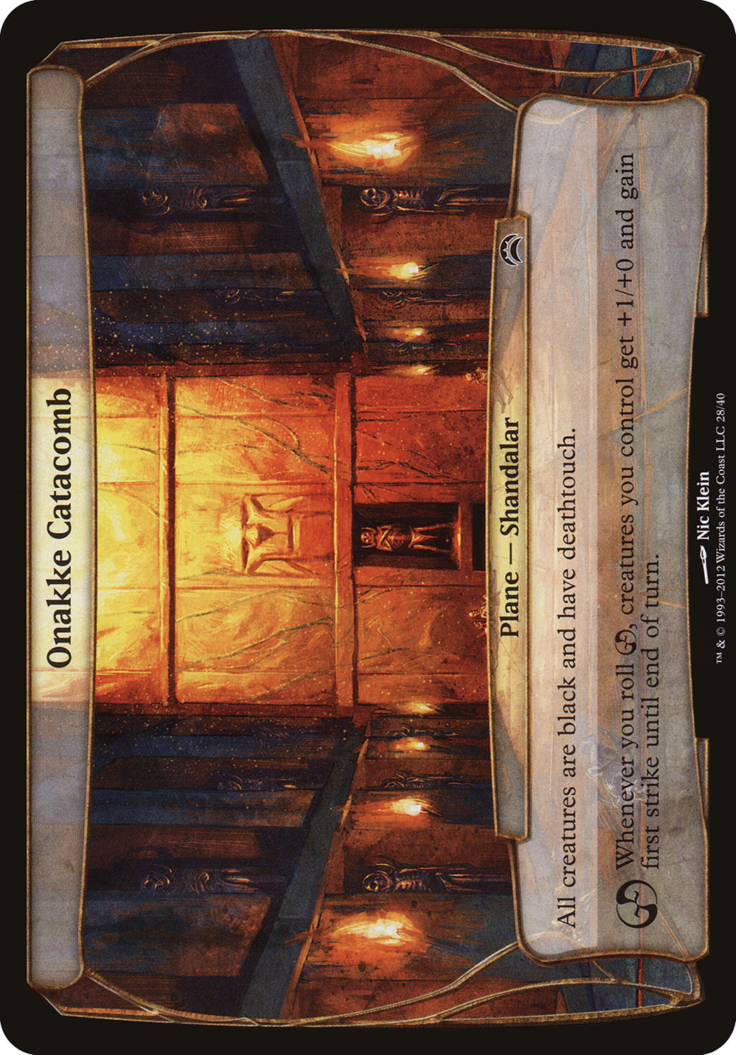 Onakke Catacomb (OPC2-028) - Planechase 2012 Planes - Premium MTG Single from Wizards of the Coast - Just $0.78! Shop now at Game Crave Tournament Store