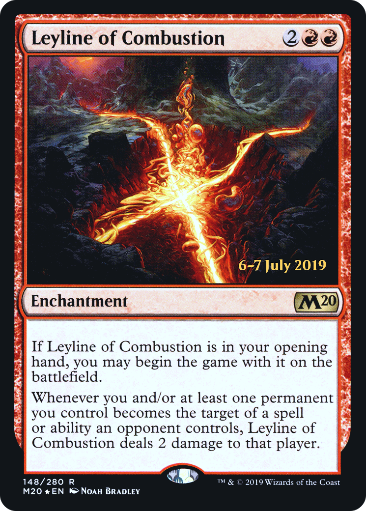 Leyline of Combustion (PM20-148S) - Core Set 2020 Promos Foil - Premium MTG Single from Wizards of the Coast - Just $0.34! Shop now at Game Crave Tournament Store