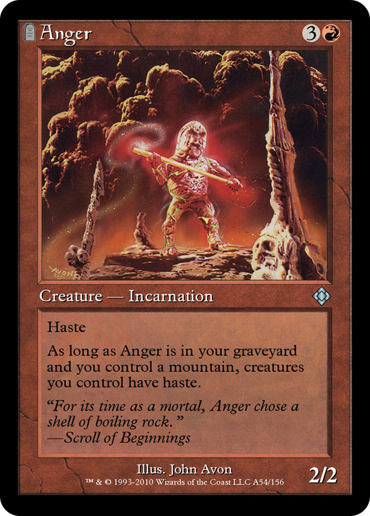 Anger (TD0-A54) - Magic Online Theme Decks: (tombstone) - Premium MTG Single from Wizards of the Coast - Just $0! Shop now at Game Crave Tournament Store