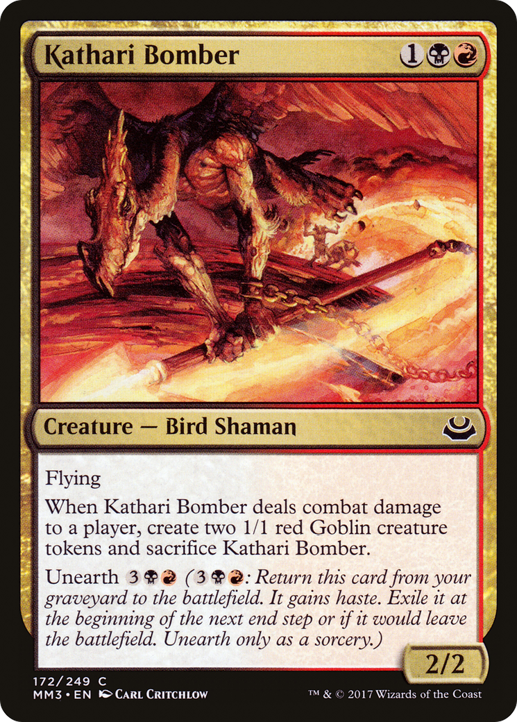 Kathari Bomber (MM3-172) - Modern Masters 2017 - Premium MTG Single from Wizards of the Coast - Just $0.08! Shop now at Game Crave Tournament Store