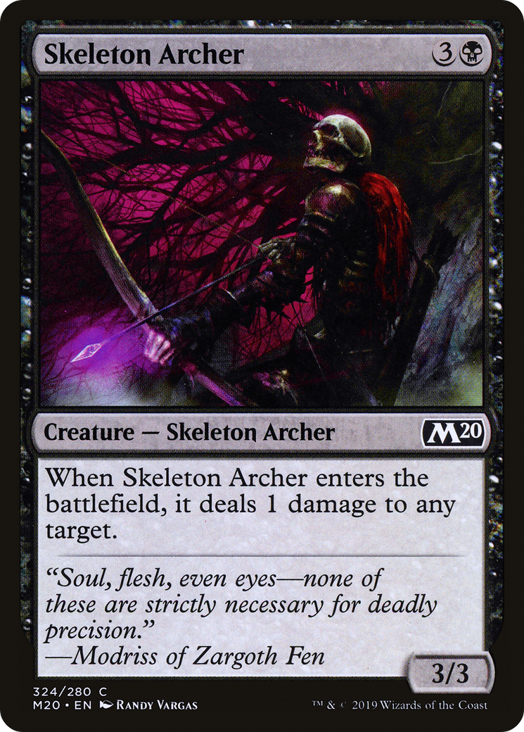 Skeleton Archer (M20-324) - Core Set 2020 - Premium MTG Single from Wizards of the Coast - Just $0.08! Shop now at Game Crave Tournament Store