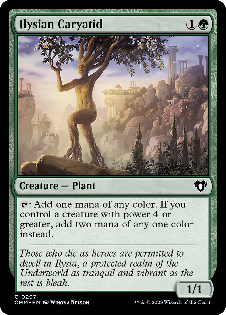 Ilysian Caryatid (CMM-297) - Commander Masters - Premium MTG Single from Wizards of the Coast - Just $0.08! Shop now at Game Crave Tournament Store