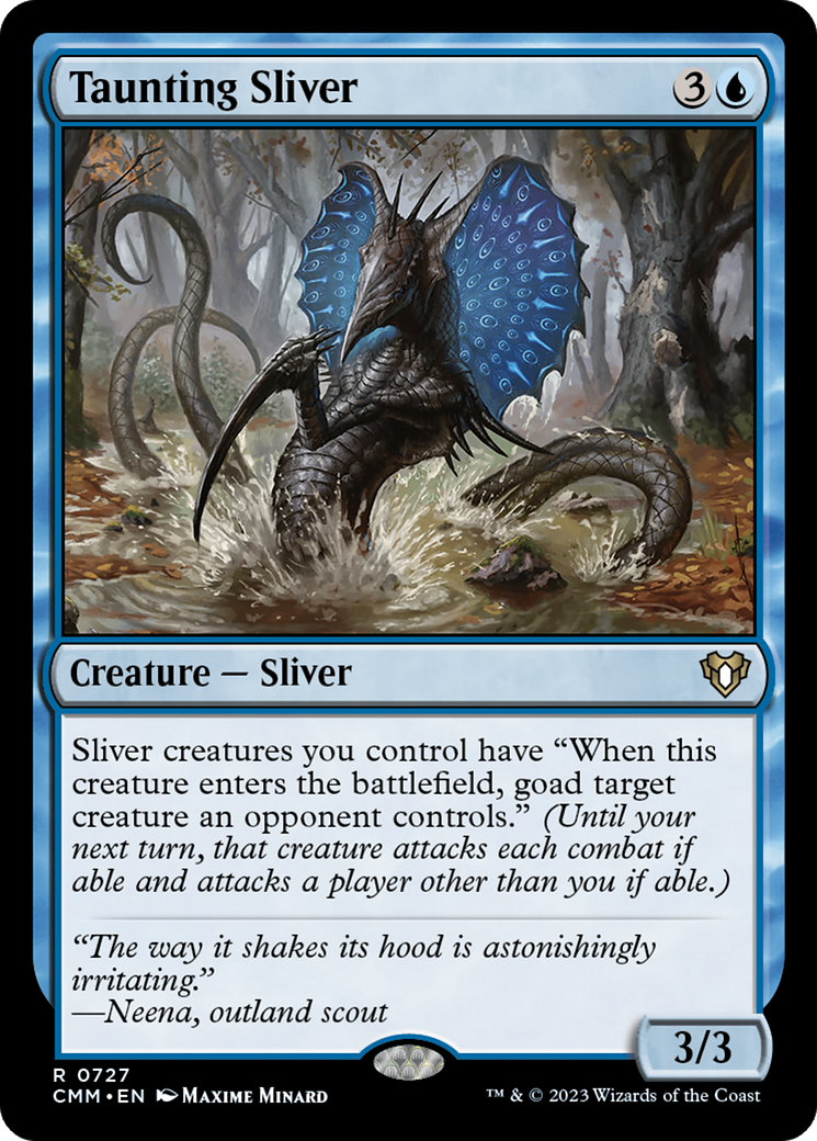Taunting Sliver (CMM-727) - Commander Masters - Premium MTG Single from Wizards of the Coast - Just $0.29! Shop now at Game Crave Tournament Store