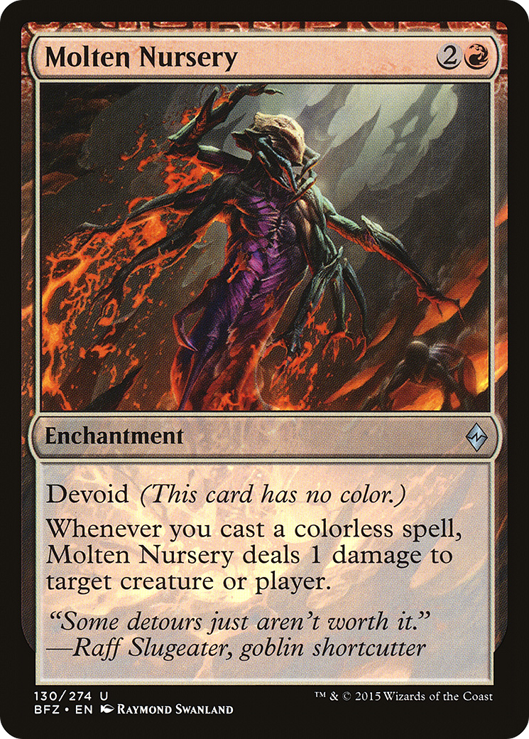 Molten Nursery (BFZ-130) - Battle for Zendikar: (devoid) - Premium MTG Single from Wizards of the Coast - Just $0.08! Shop now at Game Crave Tournament Store