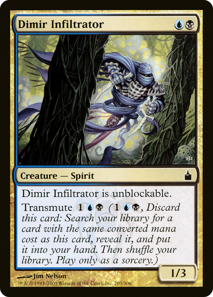 Dimir Infiltrator (RAV-203) - Ravnica: City of Guilds - Premium MTG Single from Wizards of the Coast - Just $0.28! Shop now at Game Crave Tournament Store