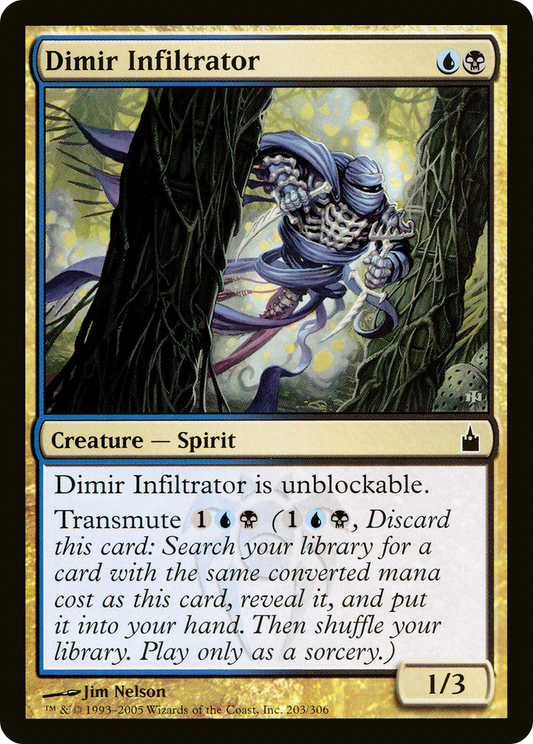 Dimir Infiltrator (RAV-203) - Ravnica: City of Guilds - Premium MTG Single from Wizards of the Coast - Just $0.28! Shop now at Game Crave Tournament Store