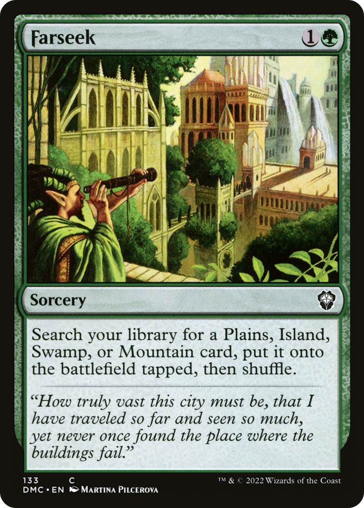 Farseek (DMC-133) - Dominaria United Commander - Premium MTG Single from Wizards of the Coast - Just $0.30! Shop now at Game Crave Tournament Store