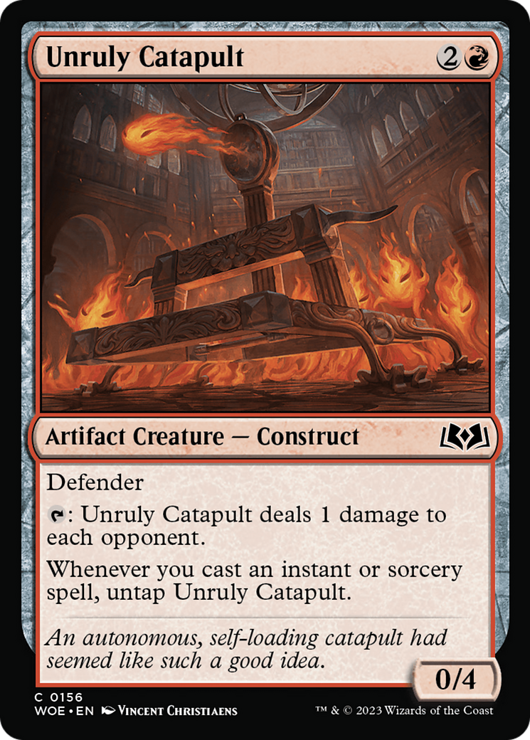 Unruly Catapult (WOE-156) - Wilds of Eldraine - Premium MTG Single from Wizards of the Coast - Just $0.08! Shop now at Game Crave Tournament Store