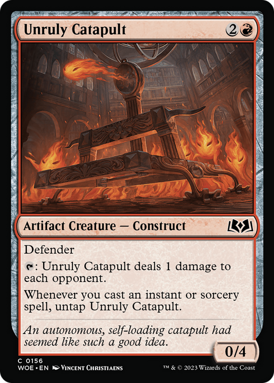 Unruly Catapult (WOE-156) - Wilds of Eldraine - Premium MTG Single from Wizards of the Coast - Just $0.08! Shop now at Game Crave Tournament Store