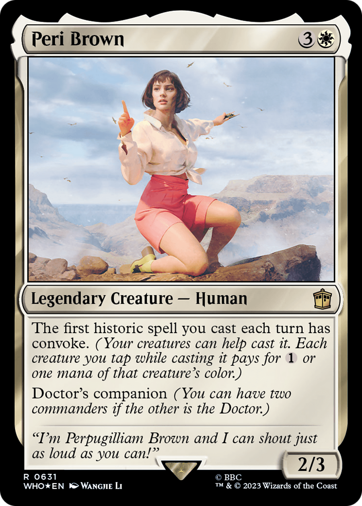 Peri Brown (WHO-631) - Doctor Who Foil - Premium MTG Single from Wizards of the Coast - Just $0.64! Shop now at Game Crave Tournament Store