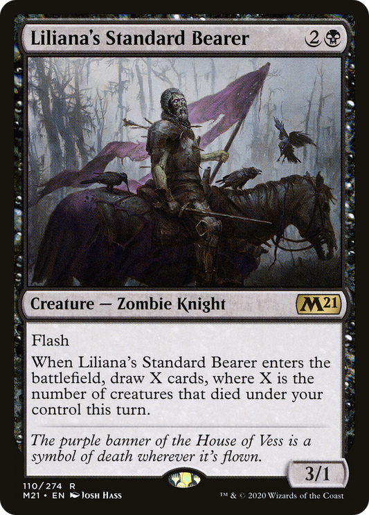 Liliana's Standard Bearer (M21-110) - Core Set 2021 - Premium MTG Single from Wizards of the Coast - Just $0.08! Shop now at Game Crave Tournament Store