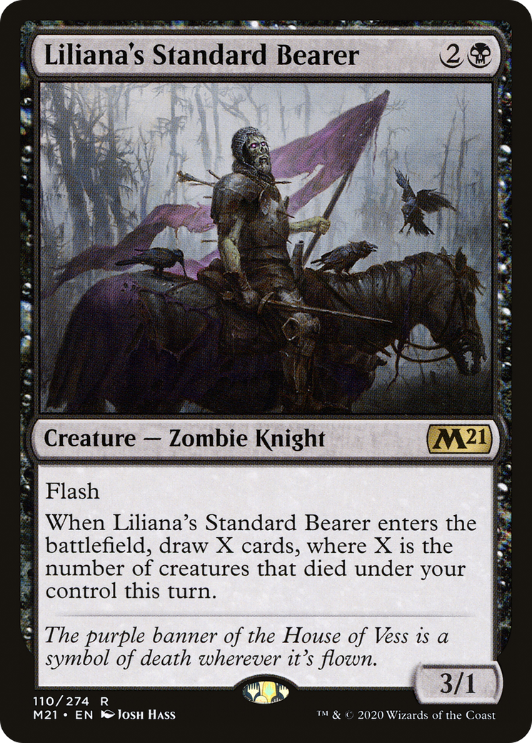 Liliana's Standard Bearer (M21-110) - Core Set 2021 Foil - Premium MTG Single from Wizards of the Coast - Just $0.08! Shop now at Game Crave Tournament Store