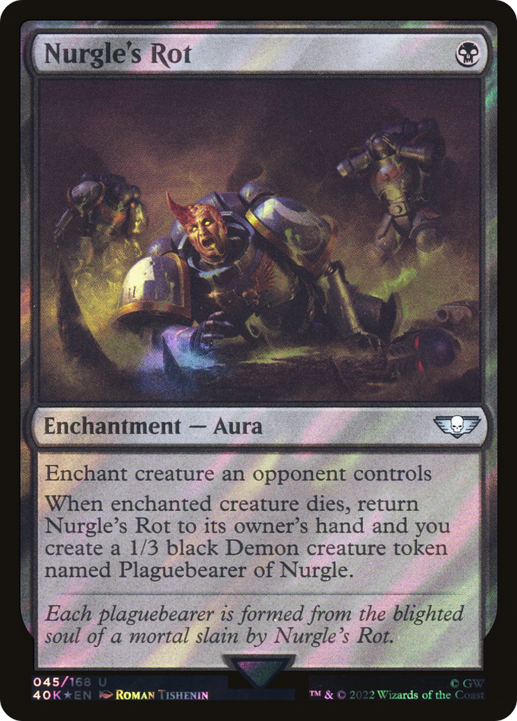 Nurgle's Rot (40K-45★) - Warhammer 40,000 Commander Foil - Premium MTG Single from Wizards of the Coast - Just $0.36! Shop now at Game Crave Tournament Store