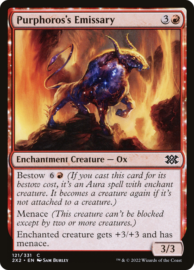 Purphoros's Emissary (2X2-121) - Double Masters 2022: (nyxtouched) - Premium MTG Single from Wizards of the Coast - Just $0.25! Shop now at Game Crave Tournament Store