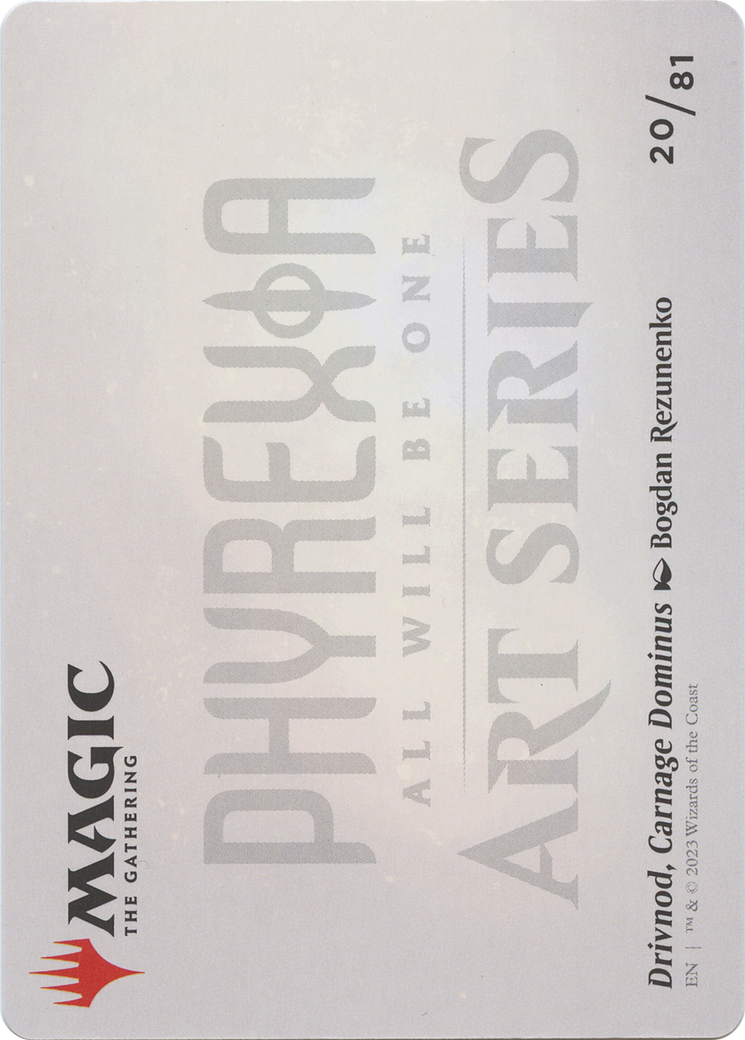 Drivnod, Carnage Dominus // Drivnod, Carnage Dominus (AONE-020) - Phyrexia: All Will Be One Art Series (Borderless) Foil - Premium MTG Single from Wizards of the Coast - Just $0! Shop now at Game Crave Tournament Store
