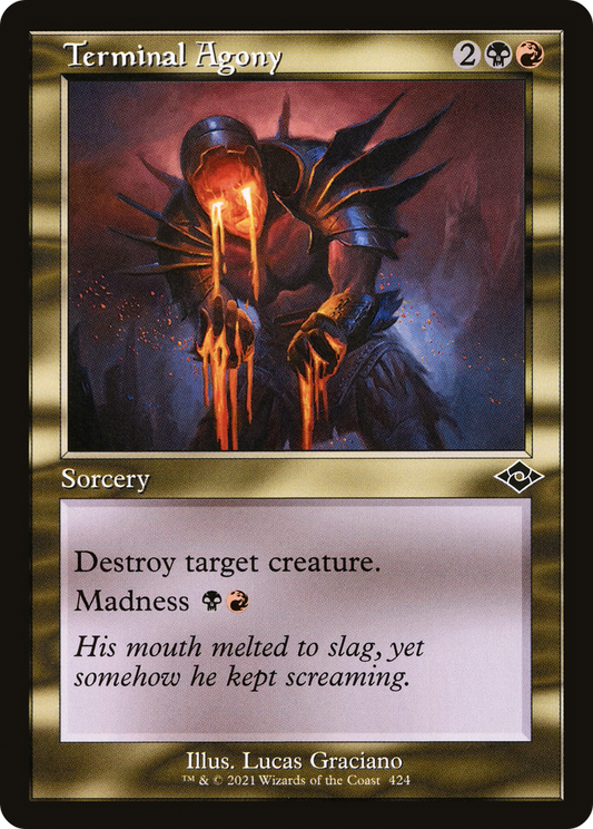 Terminal Agony (MH2-424) - Modern Horizons 2 - Premium MTG Single from Wizards of the Coast - Just $0.08! Shop now at Game Crave Tournament Store