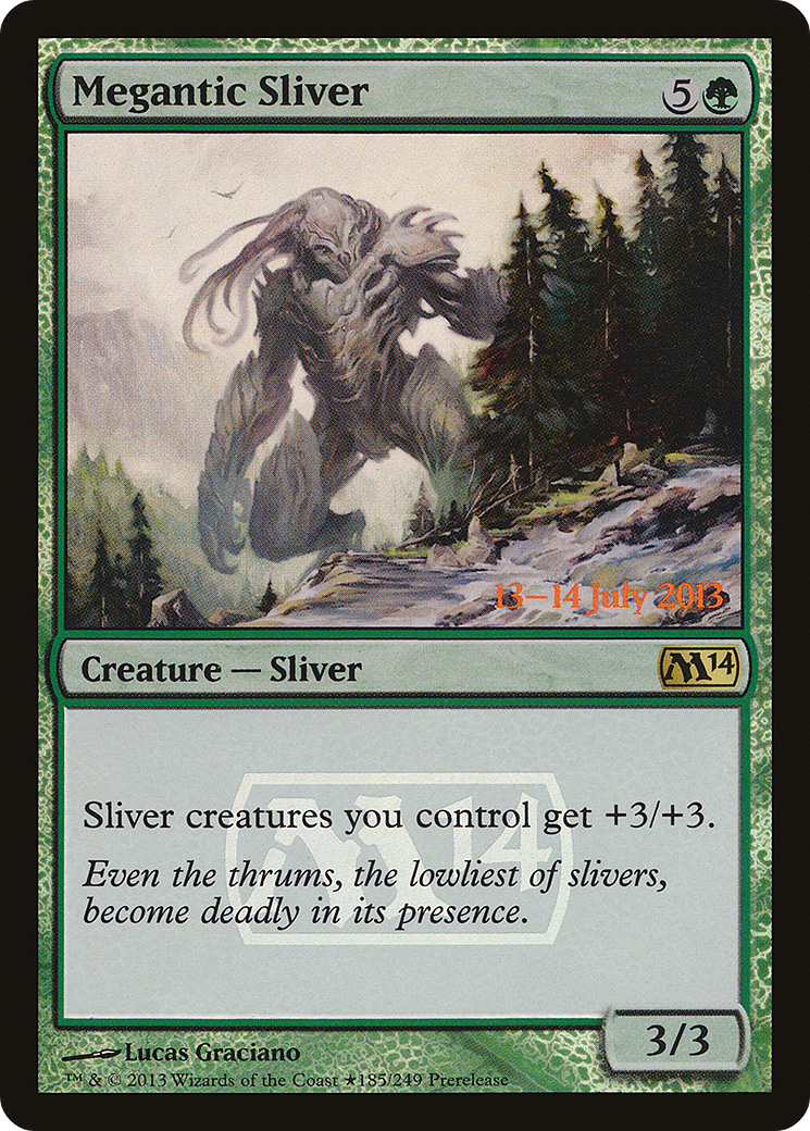 Megantic Sliver (PM14-185★) - Magic 2014 Promos Foil - Premium MTG Single from Wizards of the Coast - Just $0.15! Shop now at Game Crave Tournament Store